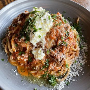 Johnny's Tavern - Spaghetti Bolognese - New American Near Me - Amherst, Massachusetts Johnny's Tavern - Spaghetti Bolognese - New American Near Me - Amherst, Massachusetts