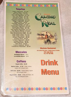 Menu photo 1 Camino Real Virginia Beach, VA