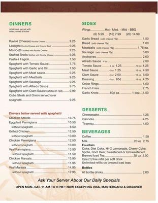 Menu photo 2 San Remo Pizza & Pasta Bradenton, FL Menu photo 2 San Remo Pizza & Pasta Bradenton, FL
