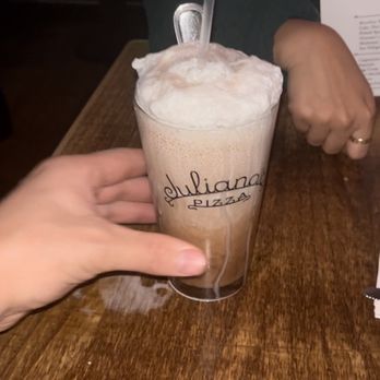 Juliana's - Famous chocolate Egg Cream. - Pizza Near Me - Brooklyn, New York Juliana's - Famous chocolate Egg Cream. - Pizza Near Me - Brooklyn, New York