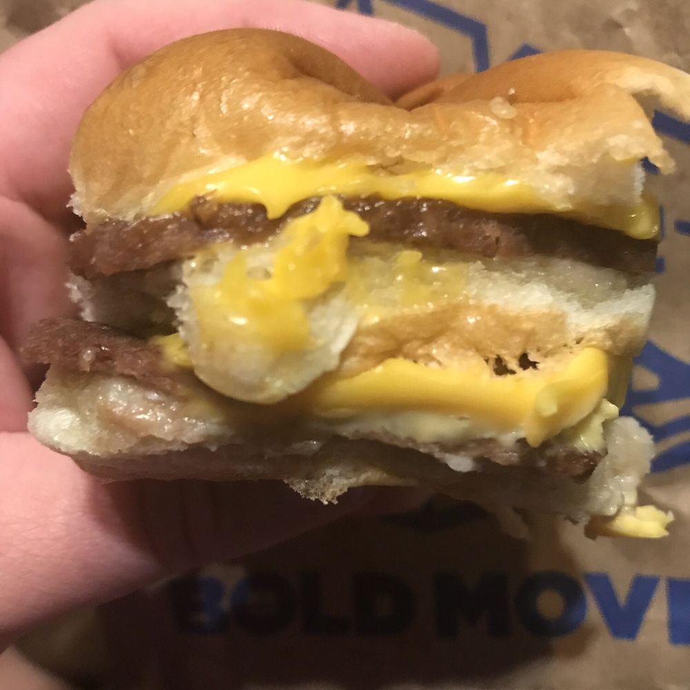 White Castle - Not the best presentation but still good, the double slider - Burgers Near Me - Louisville, Kentucky White Castle - Not the best presentation but still good, the double slider - Burgers Near Me - Louisville, Kentucky