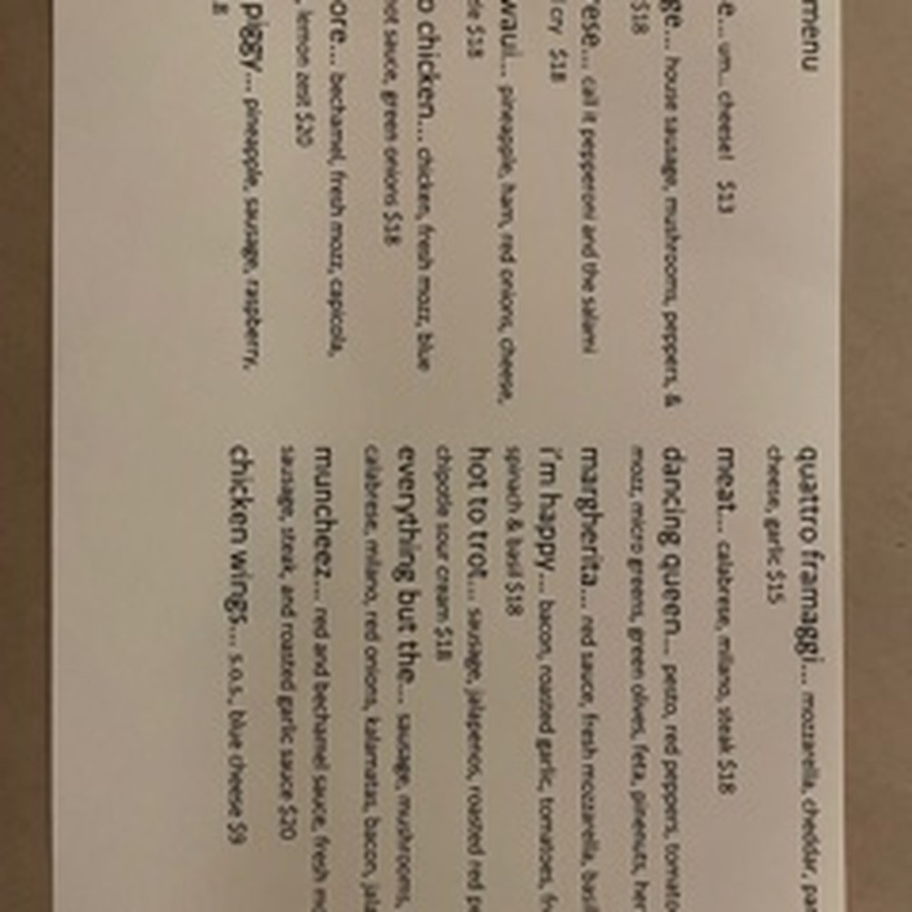 Eve's - Pizza menu Oct 2021 - New American Near Me - Rock Springs, Wyoming