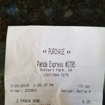 Panda Express - Chinese Near Me - Rohnert Park, California