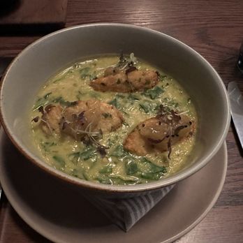 Proxi - Palak Dal & Lentil Dumplings - Tapas/Small Plates Near Me - Chicago, Illinois Proxi - Palak Dal & Lentil Dumplings - Tapas/Small Plates Near Me - Chicago, Illinois
