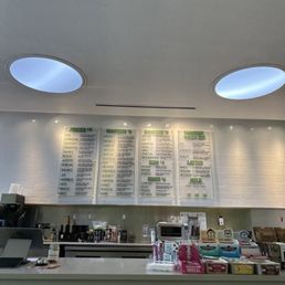 menus on the wall