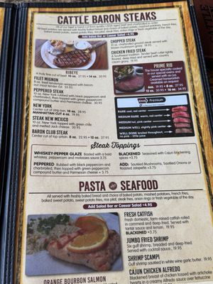 Menu photo 1 Cattle Baron Ruidoso, NM