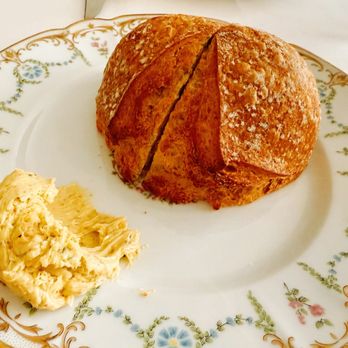 Le Chêne - fresh bread with compound butter - French Near Me - New York, New York Le Chêne - fresh bread with compound butter - French Near Me - New York, New York