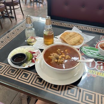 Mi Bello Michoacan Restaurant - Pozole and the fixings - Mexican Near Me - Fairfield, California