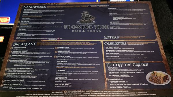 Menu photo 2 Flowing Tide Pub 9 Las Vegas, NV