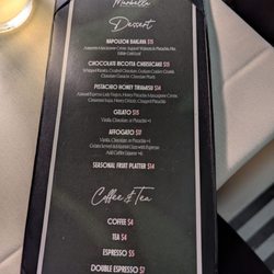 Marbella Mediterranean Restaurant - Dessert menu
