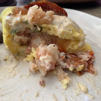 Corkfire Kitchen - Inside of the Crab & Ricotta Omelet - New American Near Me - Temecula, California