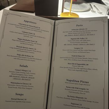 19Seventy at the Ovalo - Menu (Feb 2026) - Italian Near Me - Arcadia, California