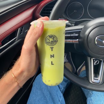 TNL Boba Tea - Thai green tea with oak milk and boba - Bubble Tea Near Me - Oceanside, California