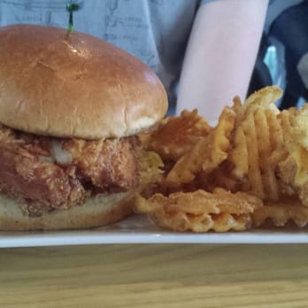 The Gruff - Fried Chicken Sandwich & Waffle Fries. - Pizza Near Me - Covington, Kentucky The Gruff - Fried Chicken Sandwich & Waffle Fries. - Pizza Near Me - Covington, Kentucky