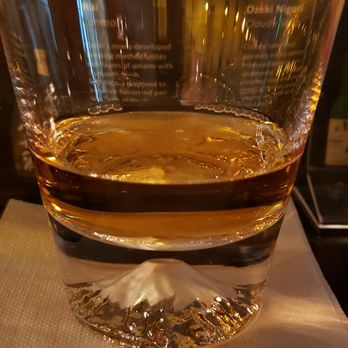 Chihiro Sushi & Bar - Miyagikyo in the "Mt. Fuji" glass - Sushi Bars Near Me - Euless, Texas