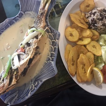 Los Paisanos Restaurant - Coconut fish - Latin American Near Me - Miami, Florida