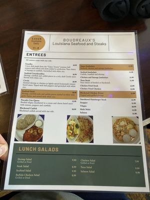 Menu photo 1 Boudreaux's Saint Joseph, MO