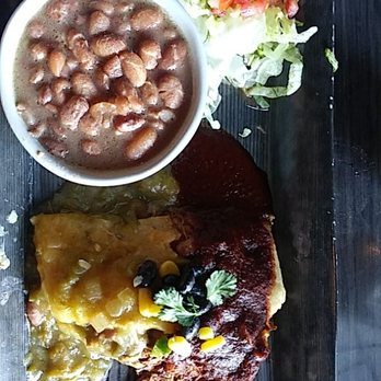 Sopapilla's - Stuffed beef sopapilla and pinto beans. - Mexican Near Me - Franklin, Tennessee
