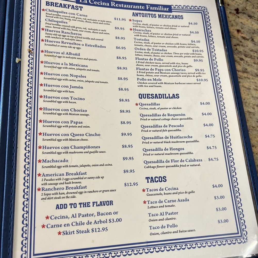 La Cecina - Menu - Mexican Near Me - Calumet City, Illinois La Cecina - Menu - Mexican Near Me - Calumet City, Illinois