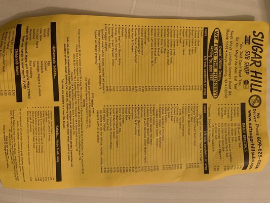 Menu photo 4 Sugar Hill Sub & Deli Mays Landing, NJ Menu photo 4 Sugar Hill Sub & Deli Mays Landing, NJ