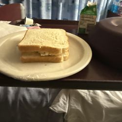 Egg salad sandwich really dry egg salad requested sourdough or whole wheat and this is what I got