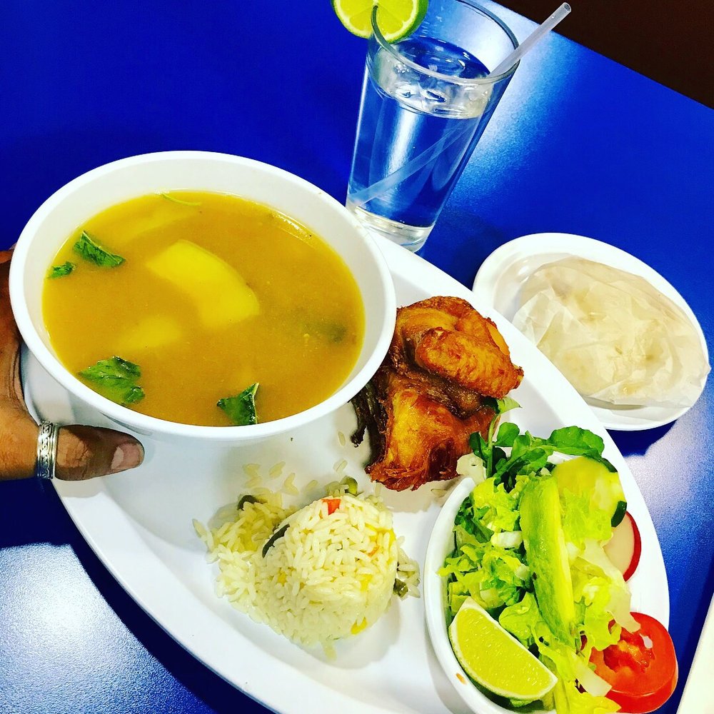 Casa Dora - a bowl of soup and a plate of food - Salvadoran Near Me - Hyattsville, Maryland