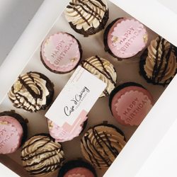 Casa D Crissy - Raspberry chocolate & P.B Chocolate birthday cupcakes