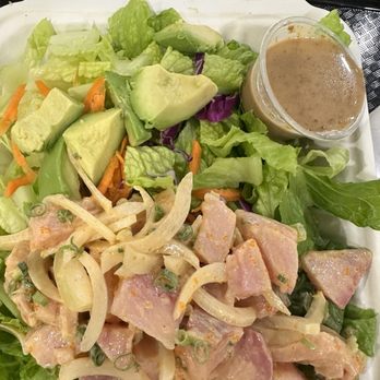 Hou Fish Market - Spicy Hamachi salad. Thank you for a delicious meal and lovely service! - Poke Near Me - Honolulu, Hawaii Hou Fish Market - Spicy Hamachi salad. Thank you for a delicious meal and lovely service! - Poke Near Me - Honolulu, Hawaii