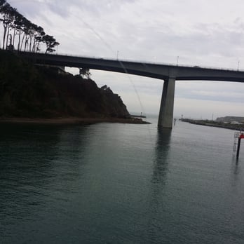 The Wharf - So far, the view is only upside.  Chowder has unfamiliar 'tang' and by East Coast standards it's passable but meh. - Seafood Near Me - Fort Bragg, California