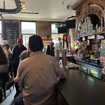 Sunshine Laundromat & Pinball - Bar looking towards the door for outside seating - Arcades Near Me - Brooklyn, New York