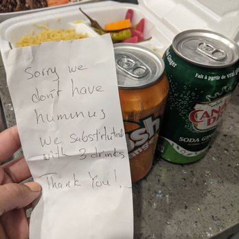 Shawarma Royale - Shawarma place ran out of hummus and instead of calling us just subbed us with 3 cans only they messed that up too and gave us 2. - Middle Eastern Near Me - Pickering, Ontario