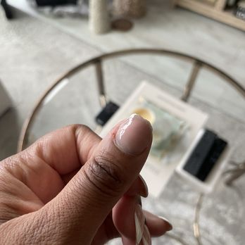 Allure Nail Bar - Nail broke after lazy fix less that a week later - Nail Salons Near Me - Burtonsville, Maryland Allure Nail Bar - Nail broke after lazy fix less that a week later - Nail Salons Near Me - Burtonsville, Maryland