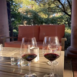 Beautiful cabs on a beautiful outdoor tasting setup Beautiful cabs on a beautiful outdoor tasting setup