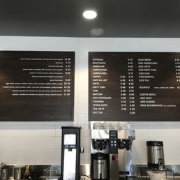 menus on the wall