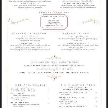 The Richardson - Cocktail & snacks menu - Cocktail Bars Near Me - Brooklyn, New York