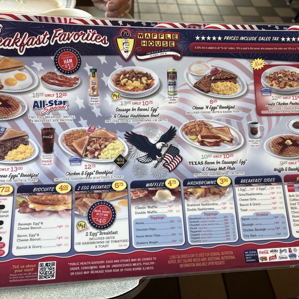 Waffle House - Menu - Breakfast & Brunch Near Me - Carlisle, Pennsylvania Waffle House - Menu - Breakfast & Brunch Near Me - Carlisle, Pennsylvania
