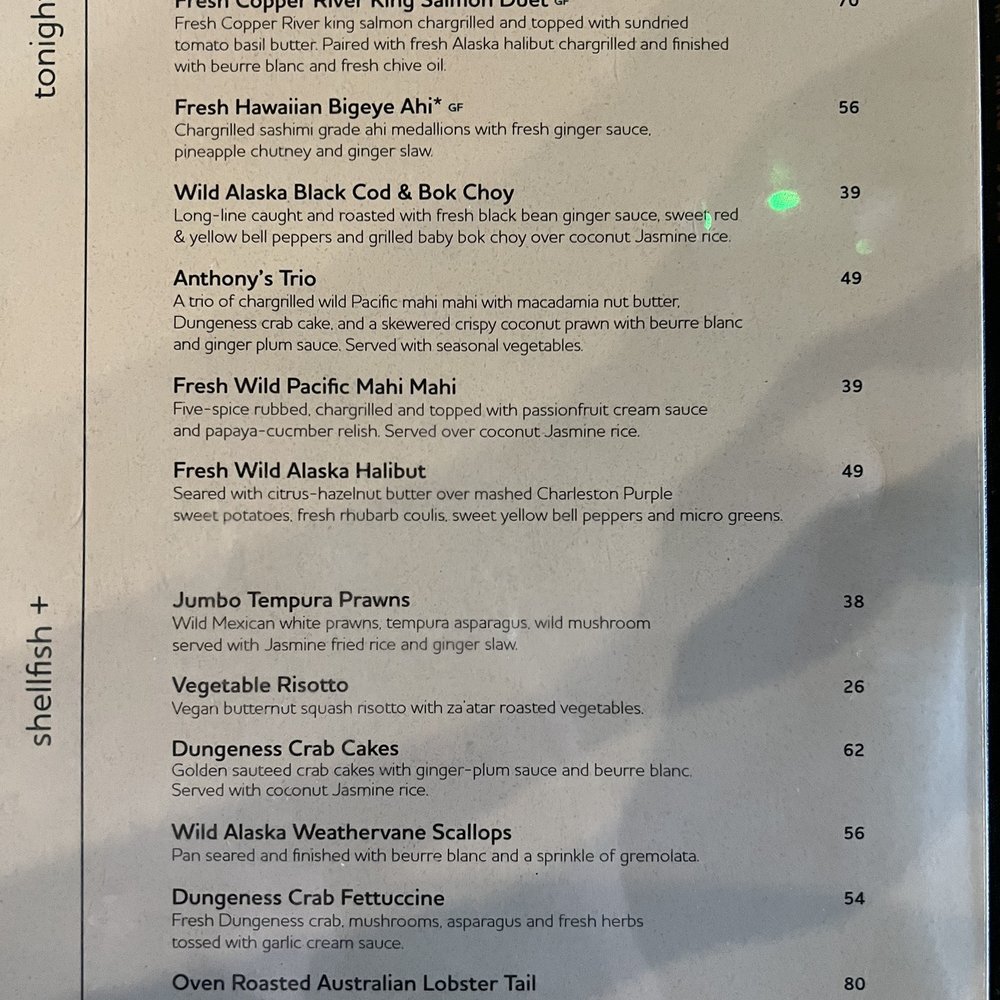 Anthony's Pier 66 - Menu - Seafood Near Me - Seattle, Washington