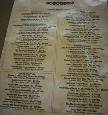 Menu photo 6 Emporium Arcade Bar Chicago, IL