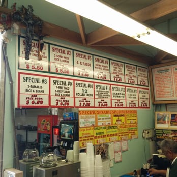 El Sabroso Taco Shop - This guy has specials signs all over the walls. - Mexican Near Me - San Diego, California El Sabroso Taco Shop - This guy has specials signs all over the walls. - Mexican Near Me - San Diego, California