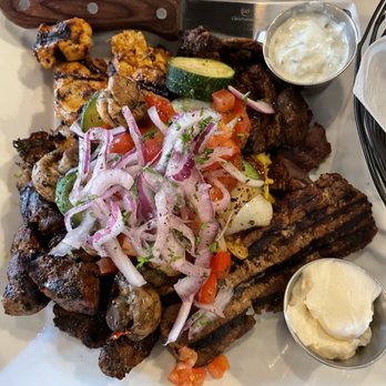 Tanoor Seattle - Mixed grill plate for 2-3 (but it's really enough for 3-4! Especially with the included 3 appetizers) - Lebanese Near Me - Seattle, Washington Tanoor Seattle - Mixed grill plate for 2-3 (but it's really enough for 3-4! Especially with the included 3 appetizers) - Lebanese Near Me - Seattle, Washington