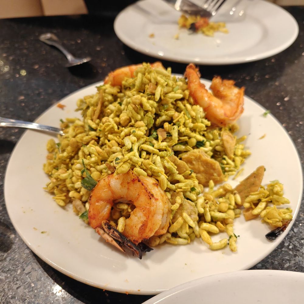All India Cafe - Shrimp Chaat - one more shrimp, and this would've been the perfect app - Indian Near Me - Arcadia, California