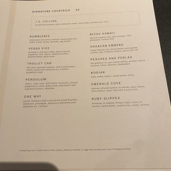 Collins - Cocktail menu - Cocktail Bars Near Me - Las Vegas, Nevada Collins - Cocktail menu - Cocktail Bars Near Me - Las Vegas, Nevada