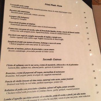 Cacio E Pepe - Menu - Italian Near Me - New York, New York