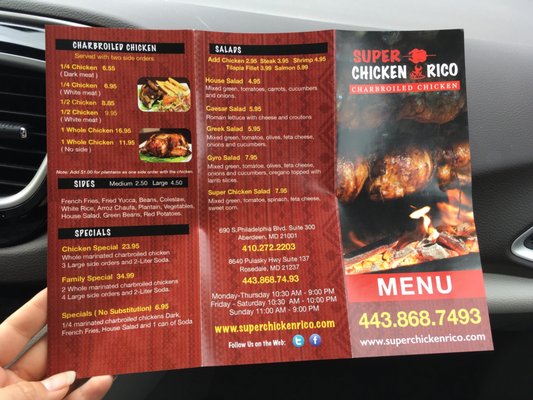 Menu photo 2 Super Chicken Rico Rosedale, MD