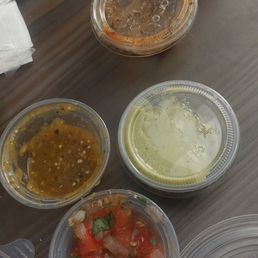 Several tiny portions with no labels Several tiny portions with no labels