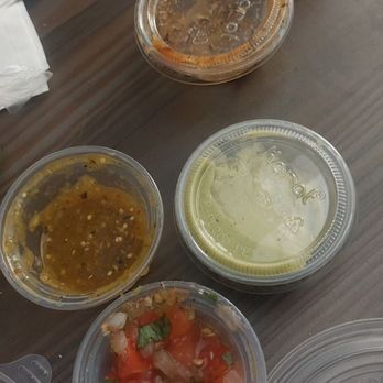 Torchy's Tacos - Several tiny portions with no labels - Tacos Near Me - Charlottesville, Virginia