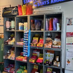 Napa Running Company - Energy Wall: Gu's, Clif, Honey Stingers, Huma, Scratch, Spring, Keto Geek, Bonk Breaker, SaltStick, Tailwind, Untapped, Liquid IV