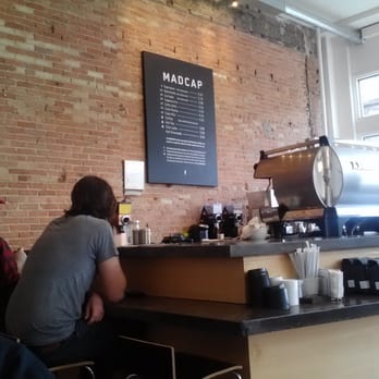 Madcap Coffee - seating by counter - Coffee & Tea Near Me - Grand Rapids, Michigan