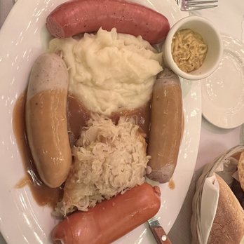 Rolfs - Sausage Platter w/ mashed potatoes & sauerkraut - German Near Me - New York, New York