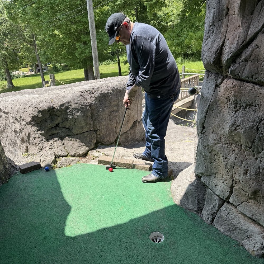 Caddie Shak - The hole under the "waterfall" that was not working. - Mini Golf Near Me - Donegal, Pennsylvania Caddie Shak - The hole under the "waterfall" that was not working. - Mini Golf Near Me - Donegal, Pennsylvania
